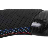 Volant en cuir semi-perforé sans palettes avec LED et fibre de carbone pour BMW F06 F10 F11 F20 F30 M3 F80 M4 F82 M2 F87 M6 E90