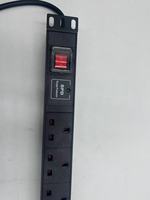 Multiprise 6 prises 13A avec protection contre les surtensions, câble de 2 m pour la maison, le bureau, le serveur, le montage en rack