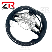 Volant de direction en fibre de carbone personnalisé sport pour Ford Mustang, accessoires intérieurs de voiture