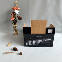 Boîte d'emballage en carton ondulé en gros, présentoir de supermarché pour les collations, carton pliable en papier, chaussettes, éponge, laminage mat