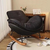 Fauteuil inclinable moderne de luxe en métal avec pédale pour salon, idéal pour la vente en gros