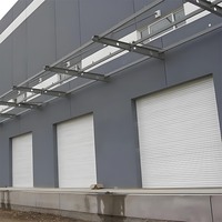 Porte à enroulement en alliage d'aluminium moderne, ignifuge, industrielle, antivol, design personnalisable, classement ignifuge sur mesure, directement de l'usine