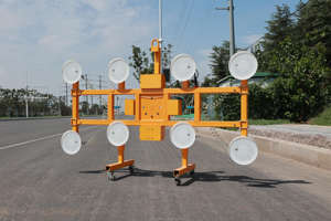 מערכת הרמה חשמלית לזכוכית עם כוסות יניקה בצורת H, שלט רחוק, רובוט הרמת זכוכית - Product Image 6