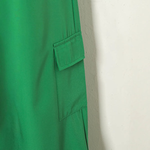 Ensemble de vêtements pour filles tendance, 3 pièces, <span class=keywords><strong>costume</strong></span> de sport vert en toile, camisole à manches longues à capuche et pantalon à poches, taille 14 ans - Product Image 4