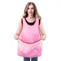 Tablier de cuisine unisexe sans manches en tissu Oxford, personnalisable avec logo et motif cœur, idéal pour la Saint-Valentin, cadeau de cuisine, OEM, faible MOQ