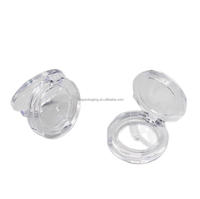 Palette à paupières vide, boîte ronde en plastique transparent, emballage pour fard à paupières, surligneur, fard à joues, boîte à poudre cosmétique compacte de 36,5 mm