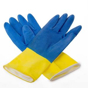 Venta caliente a granel lavavajillas hogar cocina lavado guantes CE guantes a prueba de agua pescado antideslizante guante rojo y blanco 30cm <span class=keywords><strong>Feie</strong></span> - Product Image 1