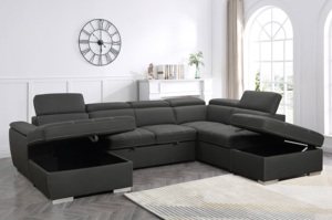 Sofá Grande Extra Grande, Asiento Ancho y Profundo, Sofá de Tela Chenilla, Moderno y Lujoso para Sala de Estar, Área Familiar, Sofá Seccional Reclinable - Product Image 4