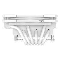 Refroidisseur de processeur ID Cooling IS-67XT blanc, 6 caloducs en cuivre et aluminium, roulement fluide, faible bruit 25dBA, type push, pour boîtier d'ordinateur