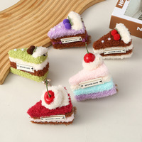 Airongle Pendentif Épingle à Cheveux en Peluche en Forme de Gâteau, Remplissage Coton PP, Style Ins, Unisexe, Cœur, Polyvalent, Thème Thé de l'Après-midi et Desserts Mignons