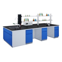 Mesas de Laboratorio de Química para Aulas Escolares Cartmay, Bancos de Laboratorio Modulares con Superficie de Resina Epoxi