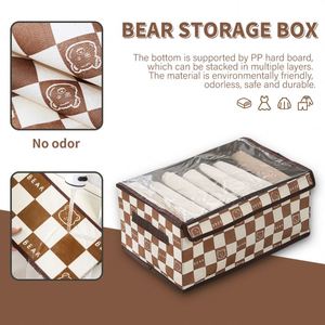 Panier de rangement pliable en tissu grande capacité pour vêtements, sac de rangement pour vêtements à motif de dessin animé, boîte de rangement pour jeans - Product Image 5