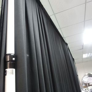 خلفية سوداء مخملية مقاومة للحريق مقاومة للحريق 10x1 قدم أنبوب ستائر إكسبو وستارة للإيجار - Product Image 3