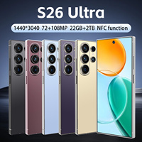 Smartphone S26 Ultra Android 15 5G avec fonction NFC, appareil photo 108MP, 22 Go + 2 To de stockage pour les affaires, le bureau, le divertissement quotidien et les voyages