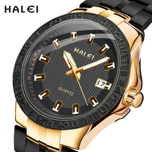 Montre d'affaires HALEI neuve originale à quartz, étanche 3 ATM, en acier inoxydable, mouvement japonais, vente en gros en dropshipping - Product Image 3