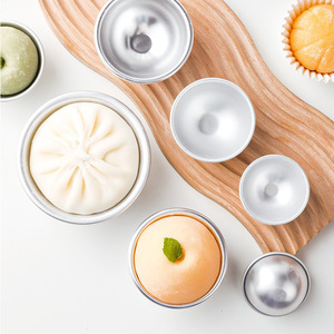 Moldes para Mochi de Aleación de Aluminio de 4.7cm, 6.8cm, 8cm y 10cm, Reutilizables, Herramientas para Hornear en Casa - Product Image 1