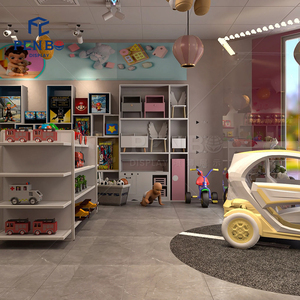 Tùy chỉnh bán lẻ đồ đạc và hiển thị đầy màu sắc kệ cho trẻ em funly đồ chơi cửa hàng hiển thị đồ nội thất - Product Image 3