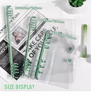 Großhandel A5 A6 Kunststoff Klar PVC Budget Binder Transparent Mini Nachfüllbar Farbig 6 Ring Lose blatt Bindung Planer Ordner