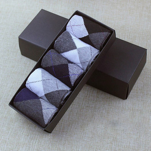 5 calzini da uomo paia/set del <span class=keywords><strong>quarto</strong></span> trimestre calzini multicolori in cotone semplice e traspirante calzini commerciali per la giornata lavorativa essenziali - Product Image 5