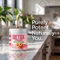 Poudre Détox Saveur Pêche Mélange de Boissons Botaniques Formule Bien-être Digestif Usine ODM Emballage Personnalisé Fournisseur en Gros