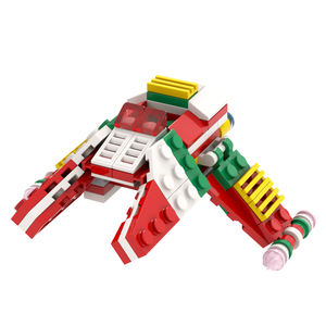 MOC2083 Nave Espacial Inquisitor de Navidad, Microfighter de la Guerra de las Galaxias, <span class=keywords><strong>Película</strong></span>, Bloques de Construcción para Armar, Juguetes de Ladrillos para Niños, 106 Piezas - Product Image 1