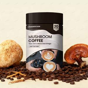 Lifeworth Groothandel Paddenstoelenkoffiepoeder Ondersteunt Aangepaste <span class=keywords><strong>Reishi</strong></span> Paddenstoelenextract Supplement Shiitake Morchelpoeder Volwassenen Verbetering - Product Image 3