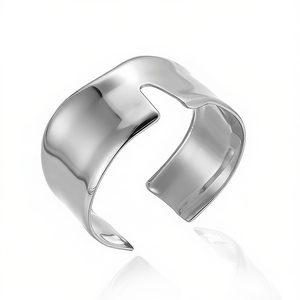 Amy Amy Fashion <b>Cuff</b> <b>Bracelet</b> B1009 <b>Silver</b> Plated Geometric Women's Jewelry Gift - Product Image 3