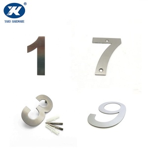 Plaques de numéros de <span class=keywords><strong>maison</strong></span> adhésives en aluminium, numéros de <span class=keywords><strong>maison</strong></span> commerciaux, panneau de numéros de porte de bureau extérieur - Product Image 1