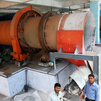 Petite machine de séchage rotative à tambour en acier inoxydable à chauffage indirect, 1 tonne par heure, sécheur continu de boues industrielles, énergie