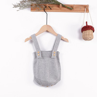 Nouvelle collection automne : Combinaison tricotée unie pour bébés garçons et filles (0-3 ans) – Style ODM INS