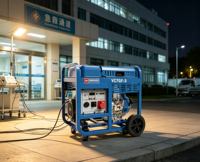 7kW Yuchai Schallgedämpfter Dieselgenerator Einphasig Dreiphasig 230V 400V Tragbar 1800 U/min Elektrostart Offener Rahmen 8kW Max Leistung