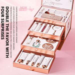 Caja de regalo cosmética para el cuidado de la piel, maquillaje de gama completa para principiantes y vacaciones, juego de maquillaje imprescindible, 22 Uds. - Product Image 5