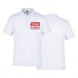 Custom Promotion Print Logo Solid Color Plain Blank Pique Polyester Embroidery Washed T <b>Shirt</b> Cotton T-<b>shirts</b> Men's Polo <b>Shirts</b> - Product Image 2