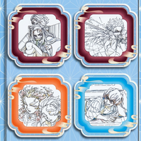 Sous-verre Anime Japonais Boîte Mystère Surprise Épaisseur 3mm pour Décoration de Bureau, Cadeau, Vente en Gros, Personnalisable, Famille