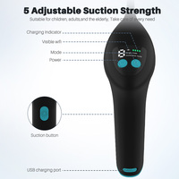 Kit de soins bucco-dentaires à domicile WiFi pour la suppression des calculs amygdaliens, avec caméra endoscopique HD 1080P, outil d'aspiration sous vide, 5 niveaux de puissance, 900 mAh