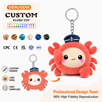 Porte-clés en peluche personnalisés, jouets mignons, petites poupées, animaux en peluche sur mesure pour cadeaux promotionnels