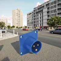 Prise industrielle électrique grise 623 32A 3P IP44 CE pour usage intérieur/extérieur, étanche à la poussière et à l'eau, avec 3 prises