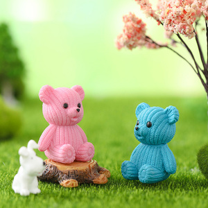 Mini Ositos de PVC en 8 Colores, Figuras de Ositos de Peluche en Miniatura, Animales Pequeños para Esconder en Jardines de Hadas, Accesorios para Manualidades, Decoración de Escritorio - Product Image 3