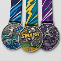 Médaille de basket-ball personnalisée en alliage de zinc 3D, Coupe de la Slam des Ligues Urbaines 3v3 2025, Médailles de récompense sportive en métal avec ruban souvenir