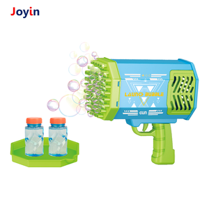 Pistola de burbujas eléctrica, 69 agujeros, fabricante de burbujas alimentado por batería, juguete para exteriores con dos soluciones de burbujas de 50ML - Product Image 2