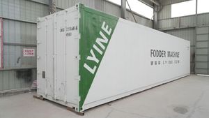 Contenedor de Envío de Acero Inoxidable de 40HQ para Granja Hidropónica, Invernadero, Sistema de Cultivo Vertical, Máquina para Producción de Forraje y Planta - Product Image 2