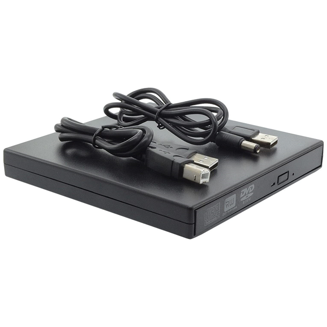 Slim Portable 12.5mm External DVD Drive Enclosure CD DVDRW Player for