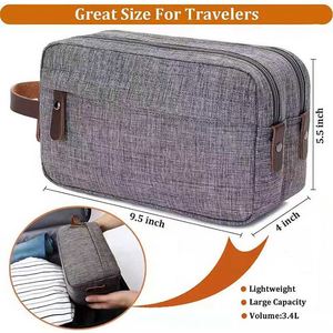 Nylon Travel Makeup <b>Pouch</b> Bag Blue Fashionable <b>for</b> Toiletry Bag with Zipper Closure <b>for</b> Women and <b>Men</b> Made of Polyester Canvas - Product Image 2