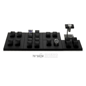 Support de montre en cuir Montre Bijoux Bracelet Présentoir Support Base en métal Montre Présentoir Design - Product Image 3