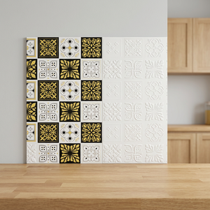 Carreaux muraux en porcelaine pour salle de bain, effet miroir, 300x600mm 30x60cm 12x24inch, imprimés HD, motif poissons bleus, finition brillante, fournisseur - Product Image 4