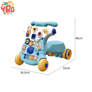 Trotteur multifonctionnel anti-renversement pour <span class=keywords><strong>bébé</strong></span>, trotteur d'apprentissage assis-debout avec roues et siège - Product Image 4