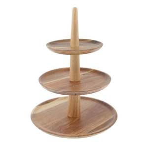 Support à gâteau en bois fait main, écologique, compatible lave-vaisselle, pour la présentation de desserts, la décoration de table et la présentation en boulangerie - Product Image 3