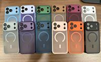 Étui de téléphone magnétique multicolore avec protection intégrale de l'objectif pour iPhone 18 Pro, Redmi Note 17 et Redmi 17C