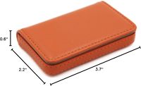 Dompet pendek gaya Vintage portabel cetak Logo kustom untuk wanita kulit PU tempat kartu ID penutup lapisan katun untuk perjalanan