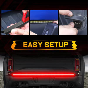 Barra <span class=keywords><strong>de</strong></span> Luces LED Trasera <span class=keywords><strong>de</strong></span> 48 Pulgadas para Puerta Trasera, Intermitentes Rojas <span class=keywords><strong>de</strong></span> 12V para Camionetas Todoterreno, Remolques y Tractores - Product Image 3